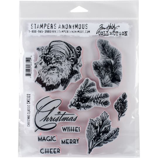 Stampers Anonymous Tim Holtz&#xAE; Christmas Classic Cling Stamps